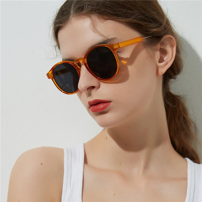 VIVIBEE Gothic Transparent Women Vintage Square Sunglasses 90s Round Sun Glasses 2024 Trending Products UV400 Men Shades